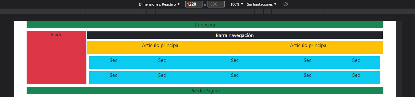 Ejercicio Bootstrap con grid dos