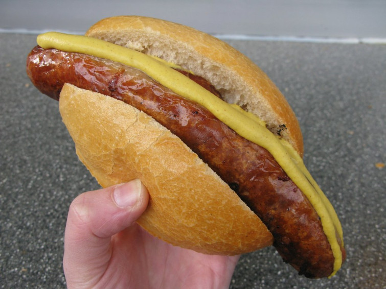 Imagen de una salchicha bratwurst